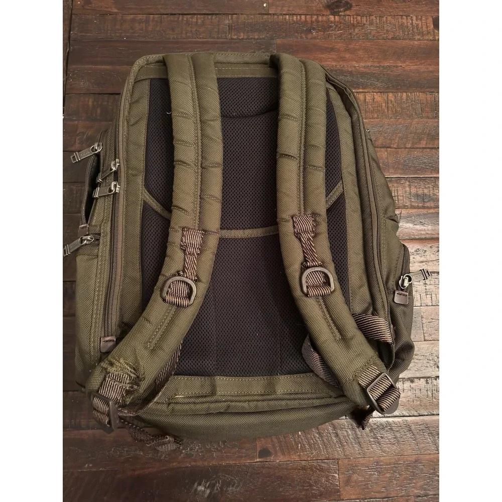 Tumi Alpha Bravo Kingsville Deluxe Backpack - Green - Ripped